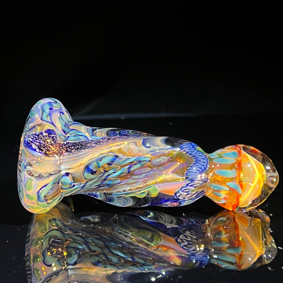 Inside Out Twisted Chillum Glass Pipe Molten Imagination   