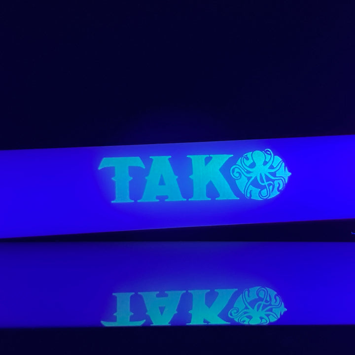 14mm White Tako Logo Downstem Accessory Tako Glass
