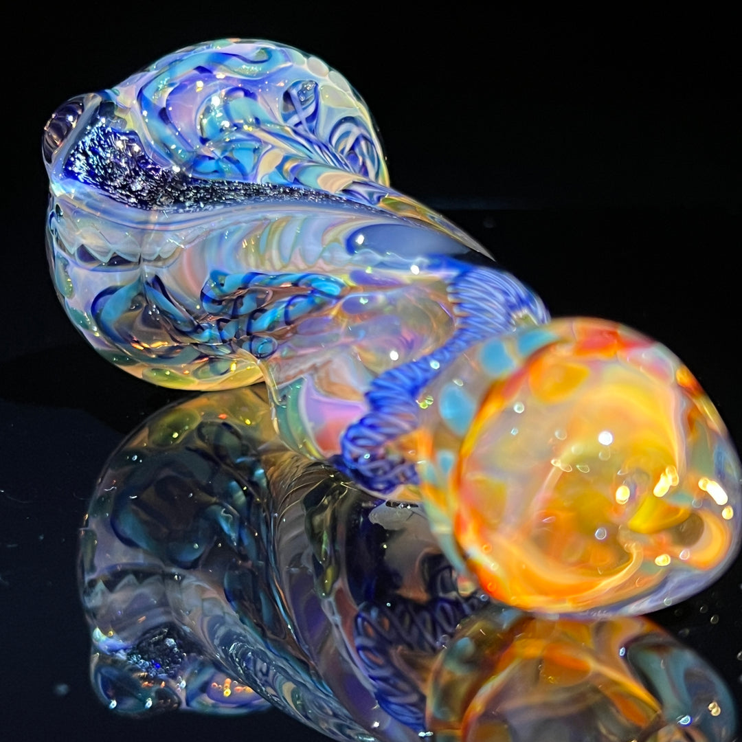 Inside Out Twisted Chillum Glass Pipe Molten Imagination   