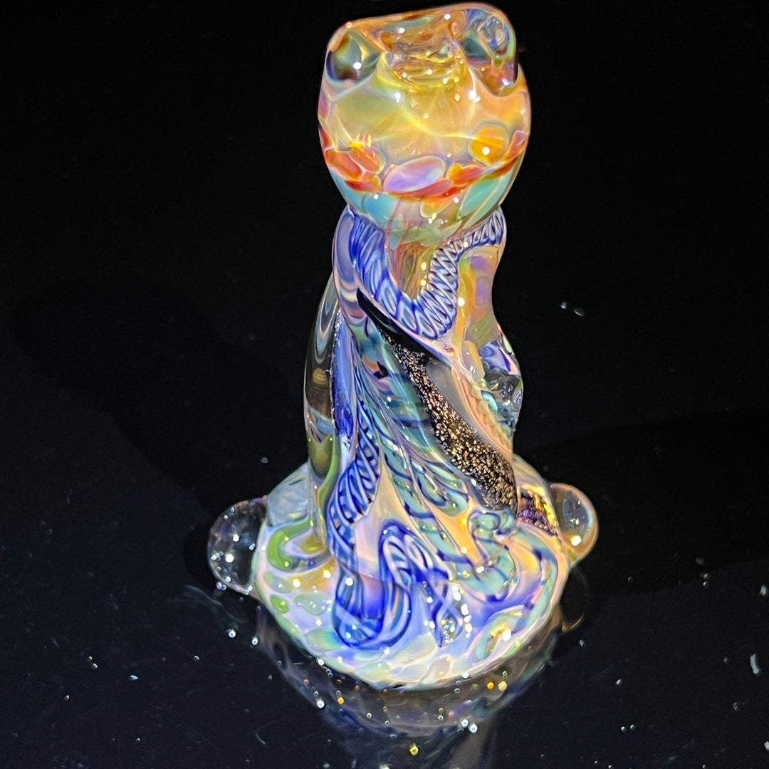 Inside Out Twisted Chillum Glass Pipe Molten Imagination   