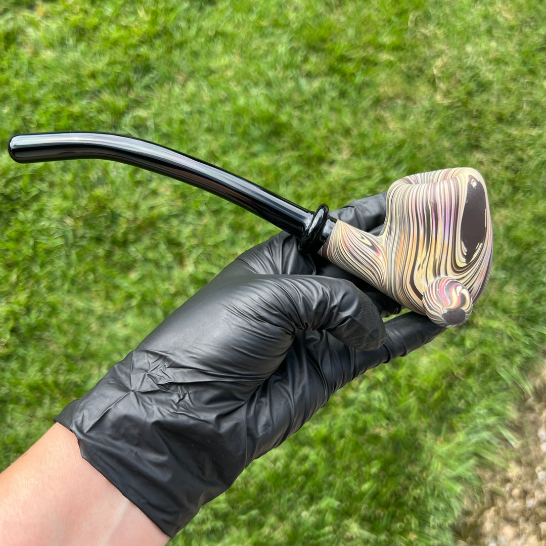 Woodgrain Gandalf Pipe Glass Pipe Wazoo Glass   