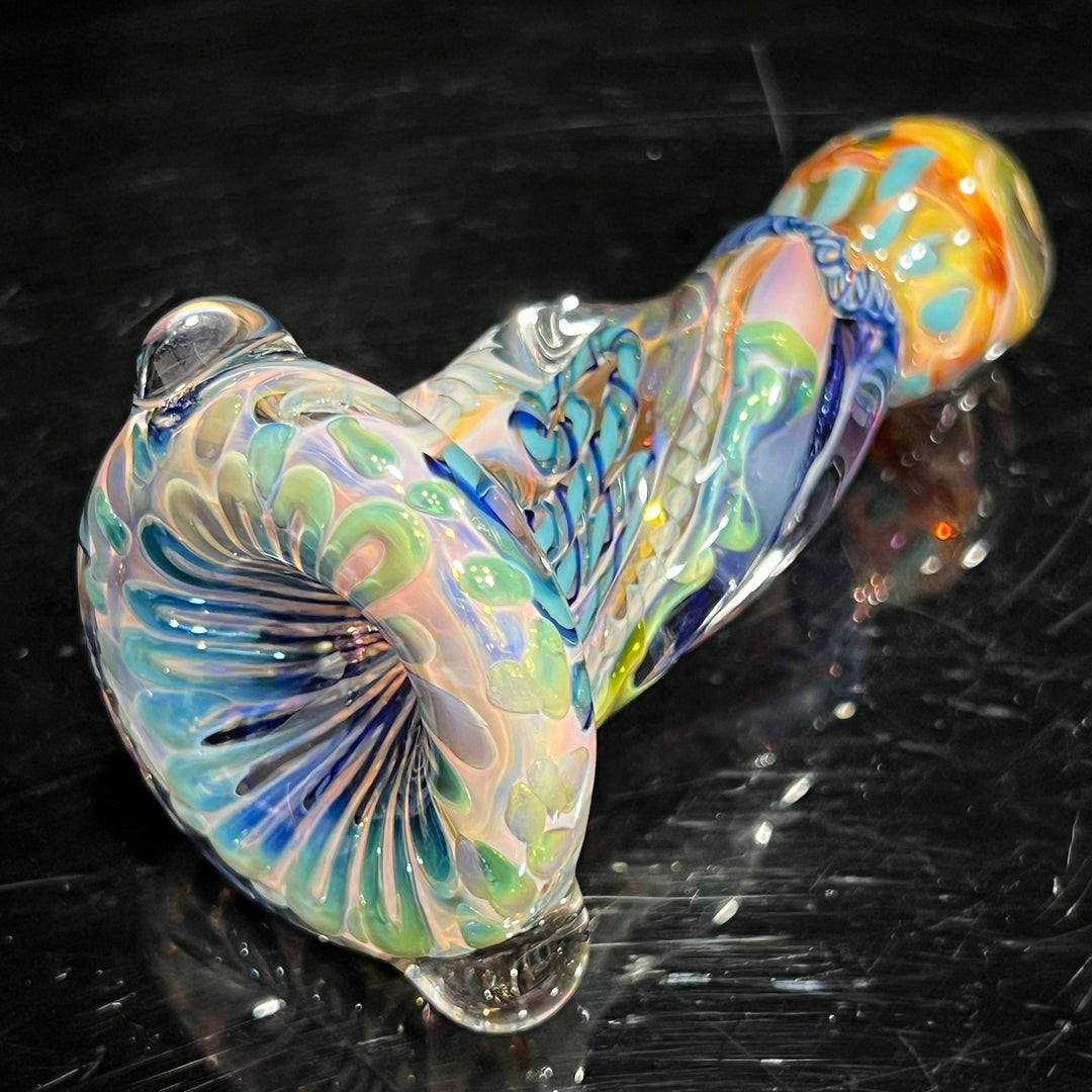 Inside Out Twisted Chillum Glass Pipe Molten Imagination   