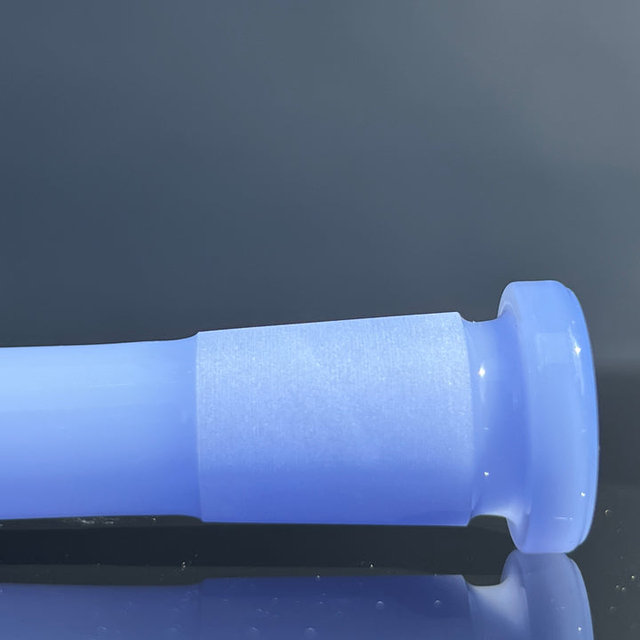 14mm Milky Blue Tako Logo Downstem Accessory Tako Glass