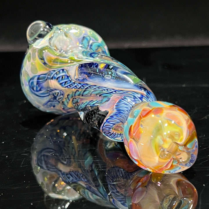 Inside Out Twisted Chillum Glass Pipe Molten Imagination   