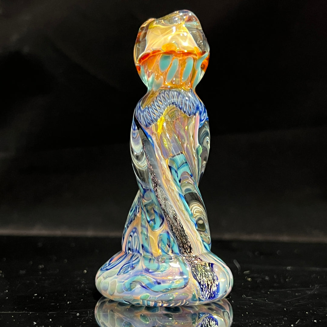 Inside Out Twisted Chillum Glass Pipe Molten Imagination   