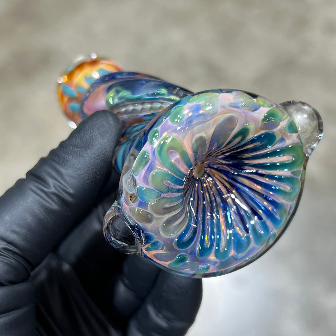 Inside Out Twisted Chillum Glass Pipe Molten Imagination   