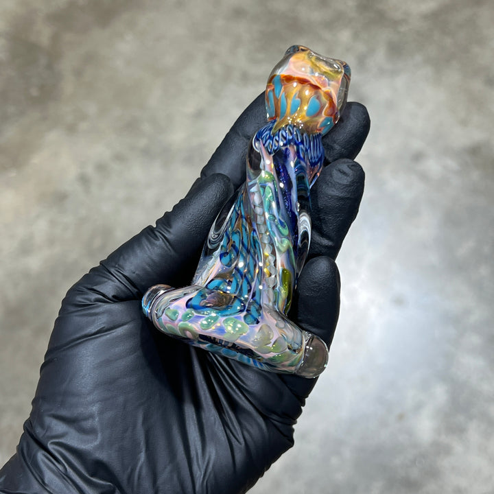 Inside Out Twisted Chillum Glass Pipe Molten Imagination   