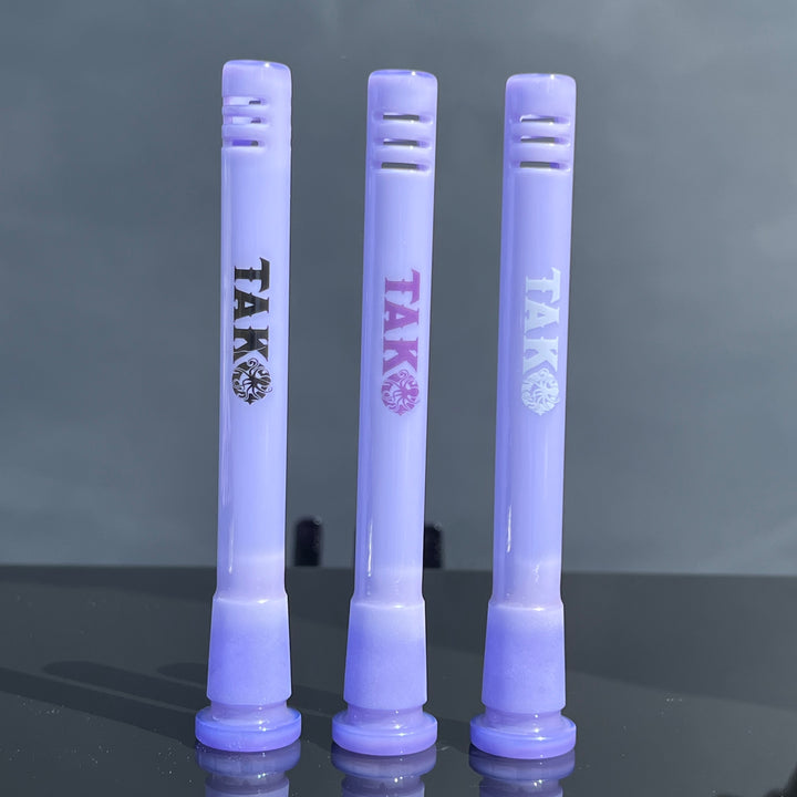 14mm Milky Violet Tako Logo Downstem Accessory Tako Glass