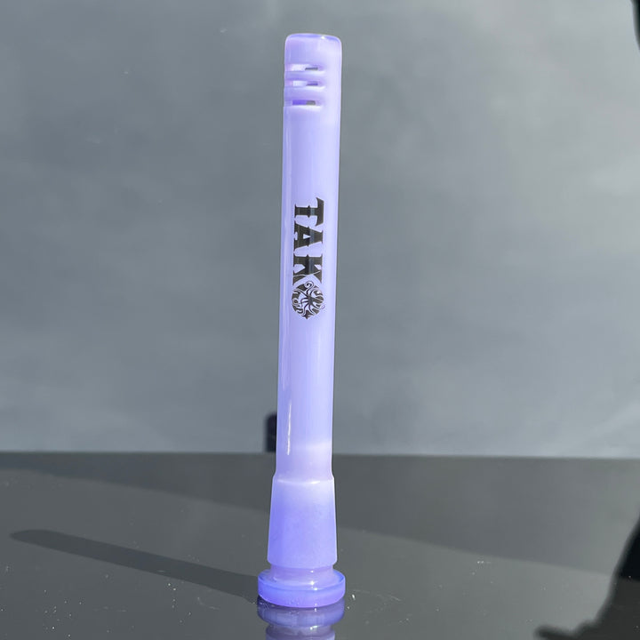 14mm Milky Violet Tako Logo Downstem Accessory Tako Glass