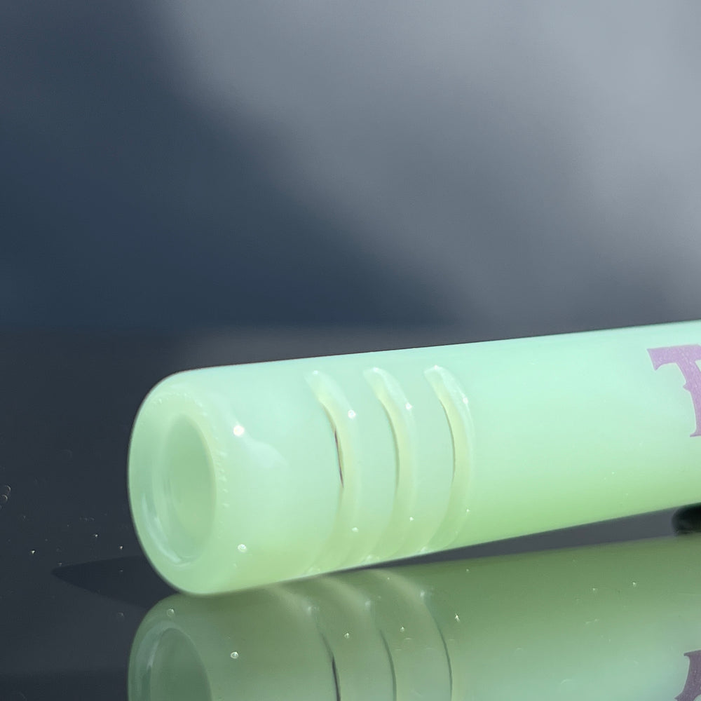 14mm Milky Green Tako Logo Downstem Accessory Tako Glass