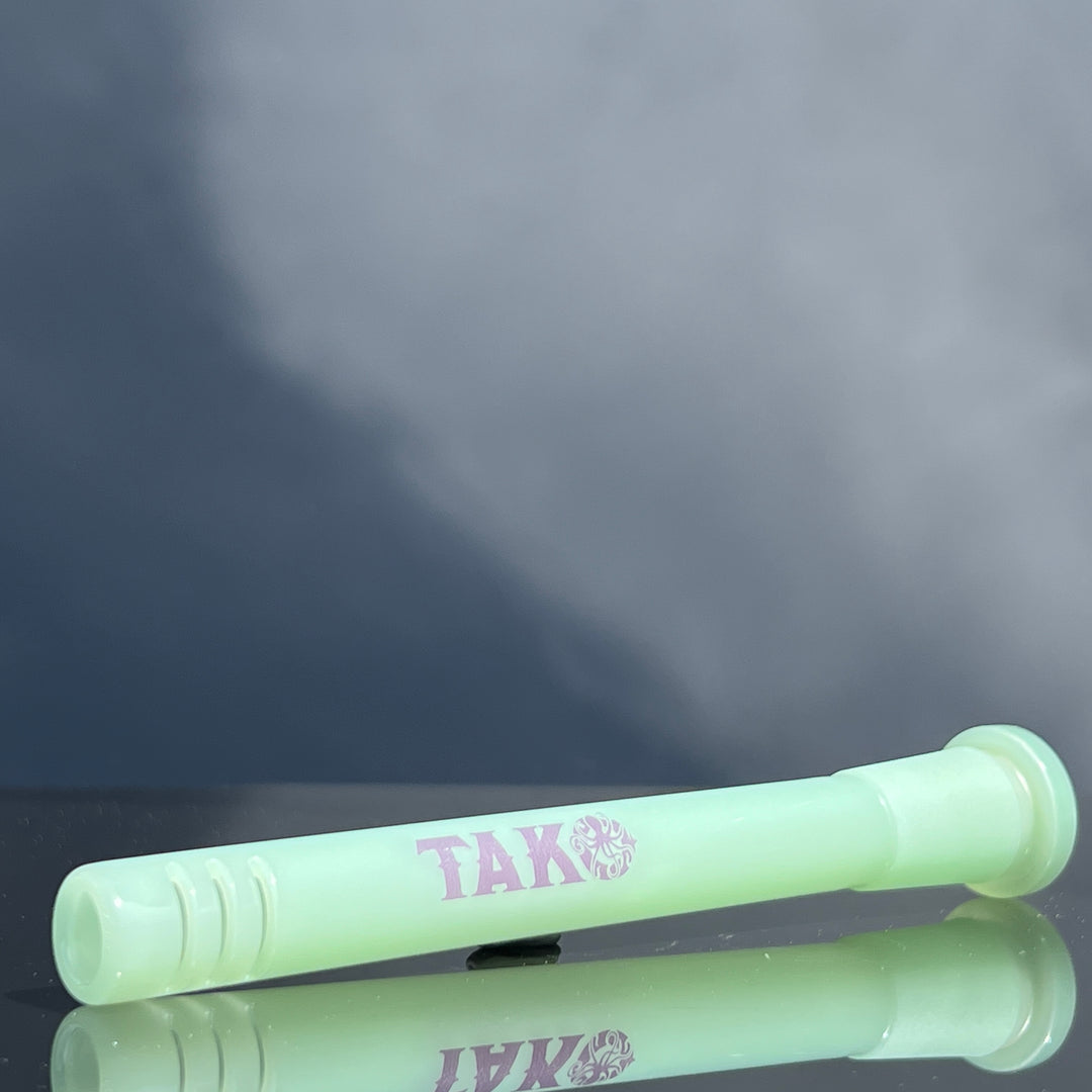 14mm Milky Green Tako Logo Downstem Accessory Tako Glass