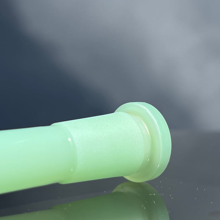 14mm Milky Green Tako Logo Downstem Accessory Tako Glass