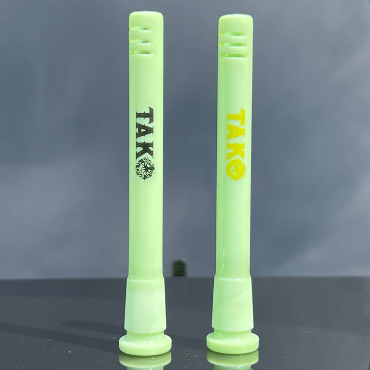 14mm Mint Green Tako Logo Downstem Accessory Tako Glass