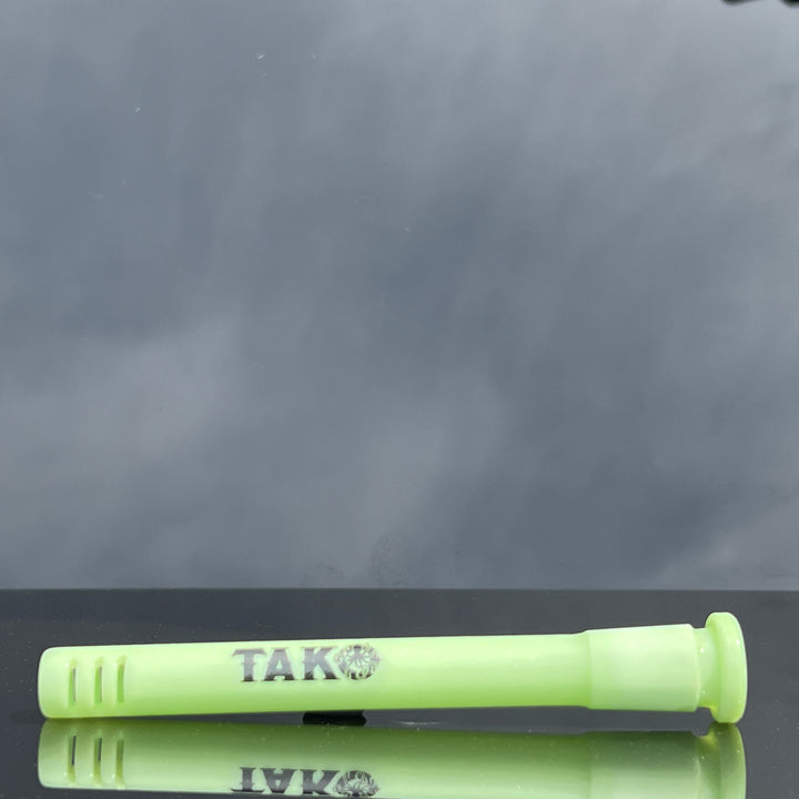 14mm Mint Green Tako Logo Downstem Accessory Tako Glass