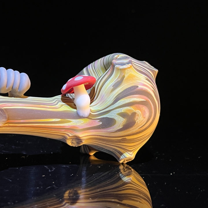 Wood Grain Caterpillar Gandalf Pipe Glass Pipe Wazoo Glass   