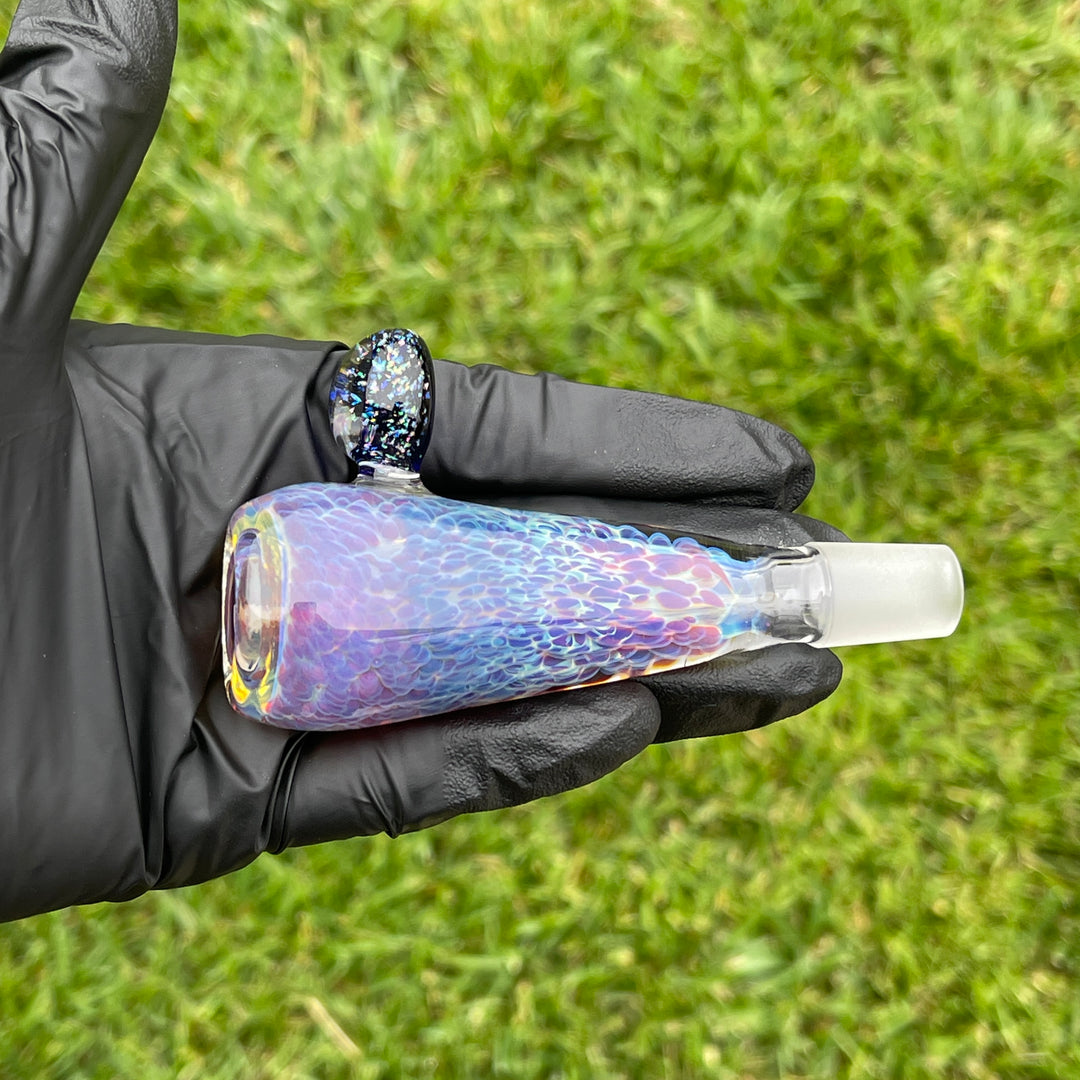 14mm Purple Nebula With Black Opal Pullslide Accessory Tako Glass   