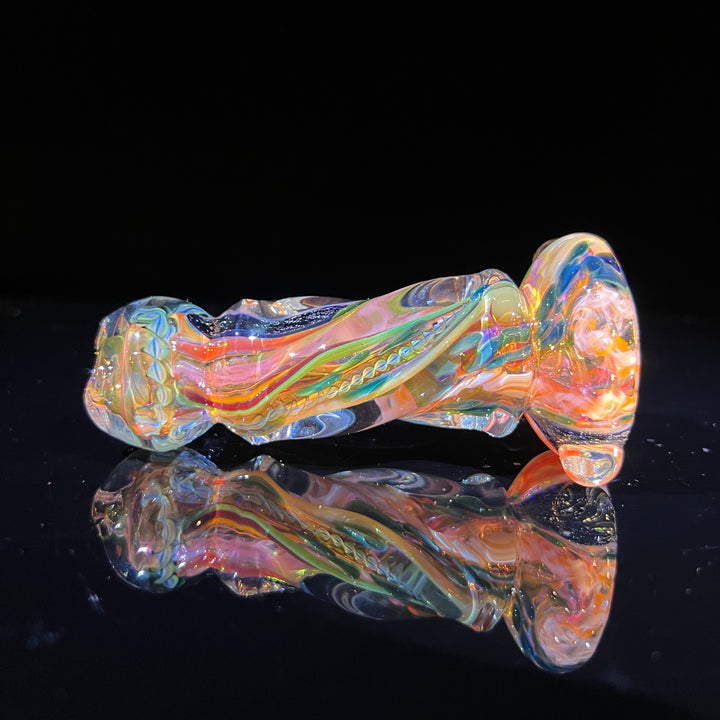 Inside Out Twisted Chillum Glass Pipe Molten Imagination   