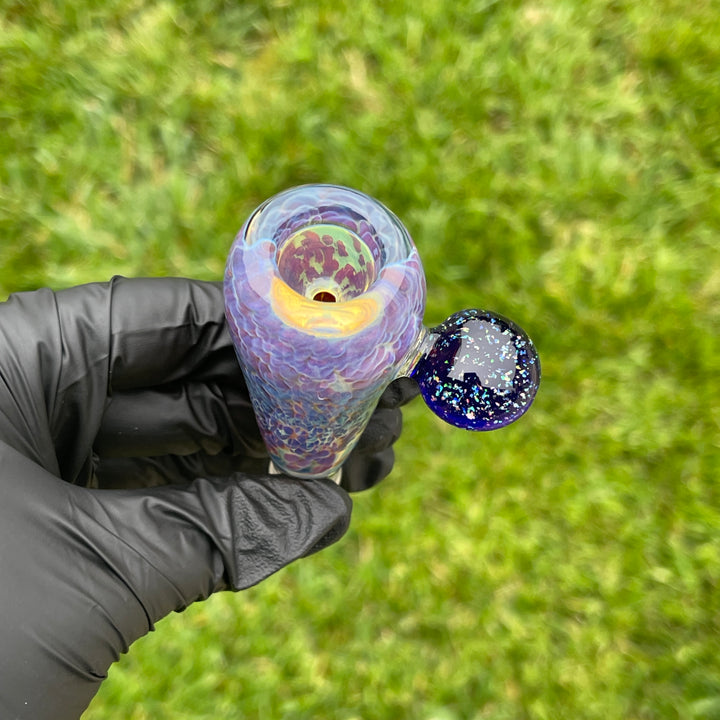 14mm Purple Nebula With Black Opal Pullslide Accessory Tako Glass   