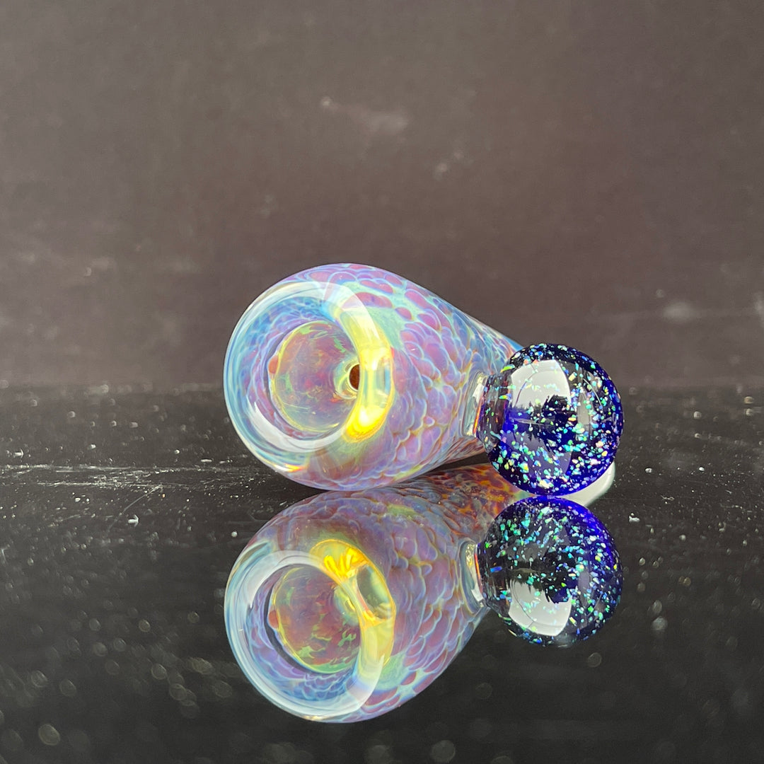 14mm Purple Nebula With Black Opal Pullslide Accessory Tako Glass   