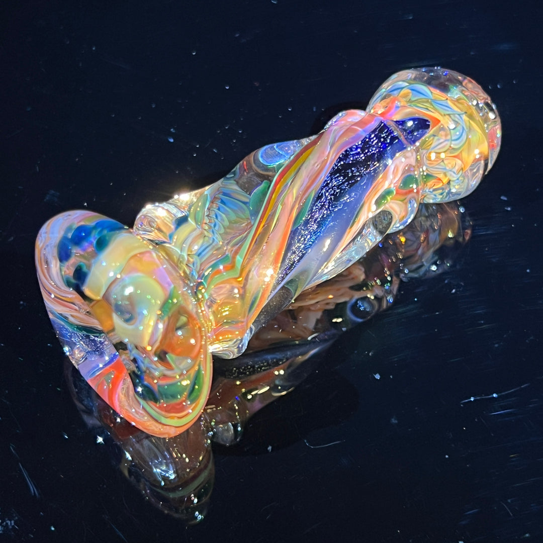 Inside Out Twisted Chillum Glass Pipe Molten Imagination   