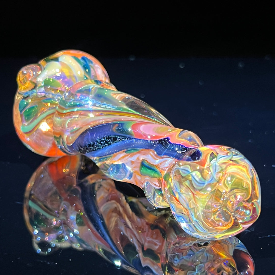 Inside Out Twisted Chillum Glass Pipe Molten Imagination   