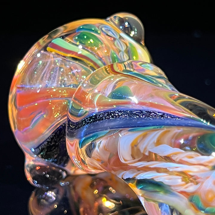 Inside Out Twisted Chillum Glass Pipe Molten Imagination   