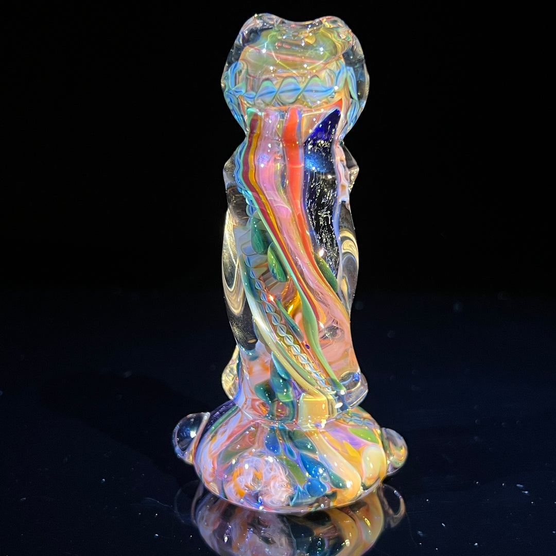 Inside Out Twisted Chillum Glass Pipe Molten Imagination   