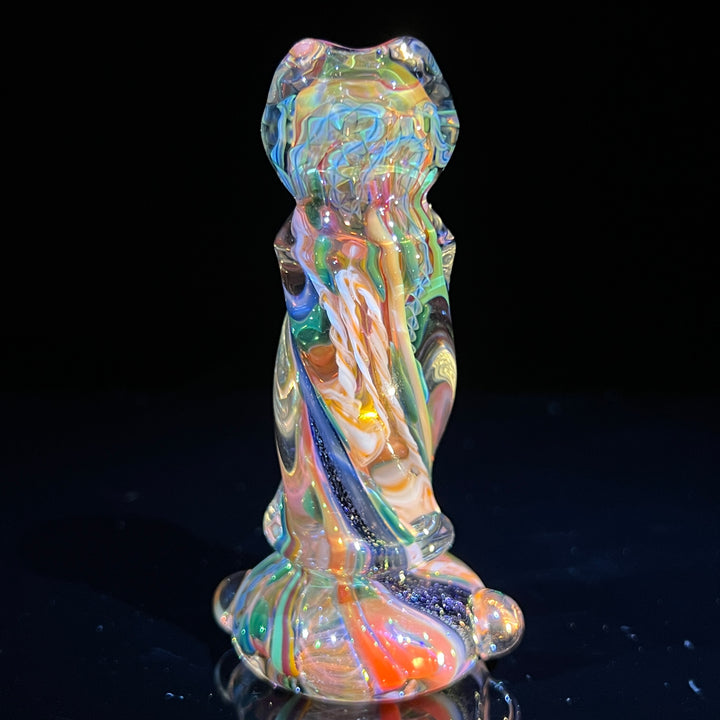 Inside Out Twisted Chillum Glass Pipe Molten Imagination   