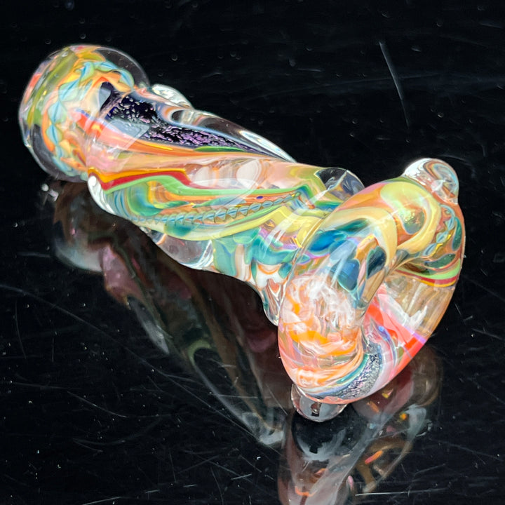 Inside Out Twisted Chillum Glass Pipe Molten Imagination   