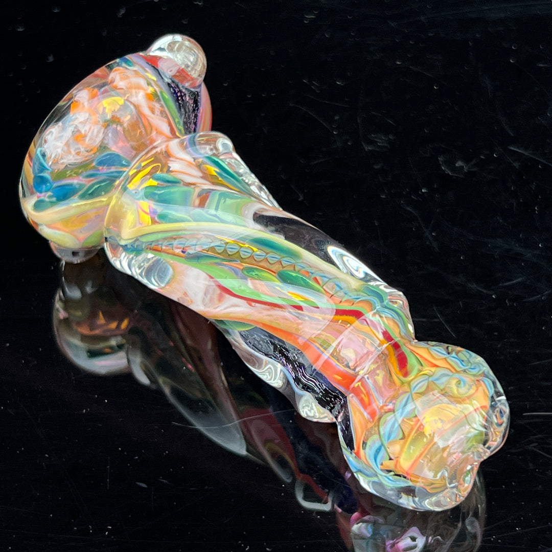 Inside Out Twisted Chillum Glass Pipe Molten Imagination   