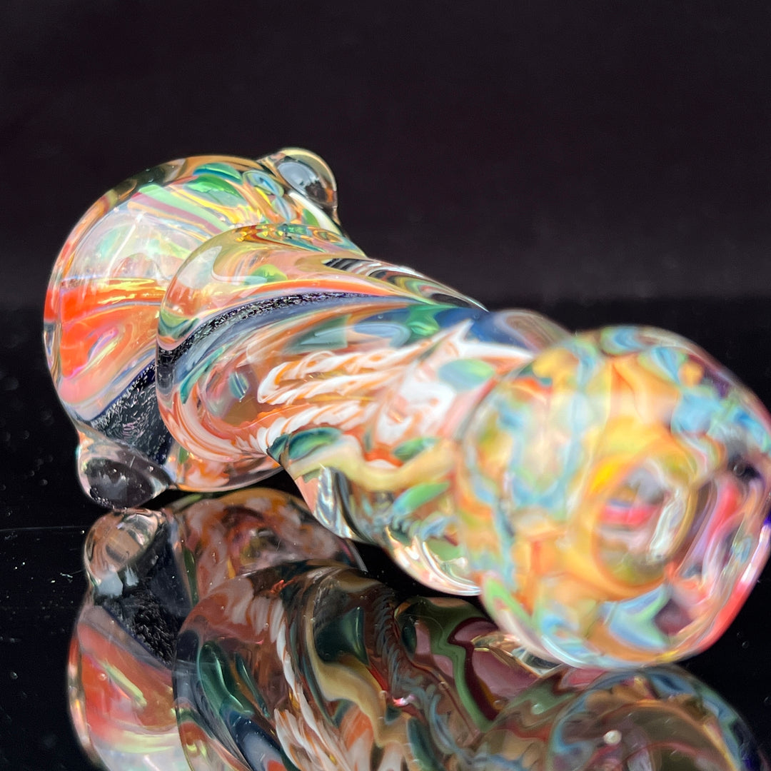 Inside Out Twisted Chillum Glass Pipe Molten Imagination   