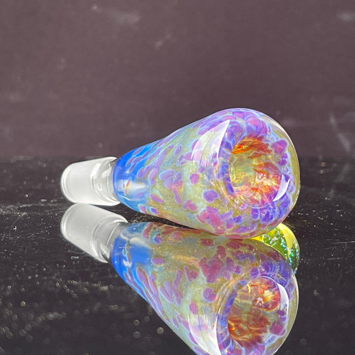 14mm Purple Ghost Pullslide With Crushed Opal Marble Accessory Tako Glass   