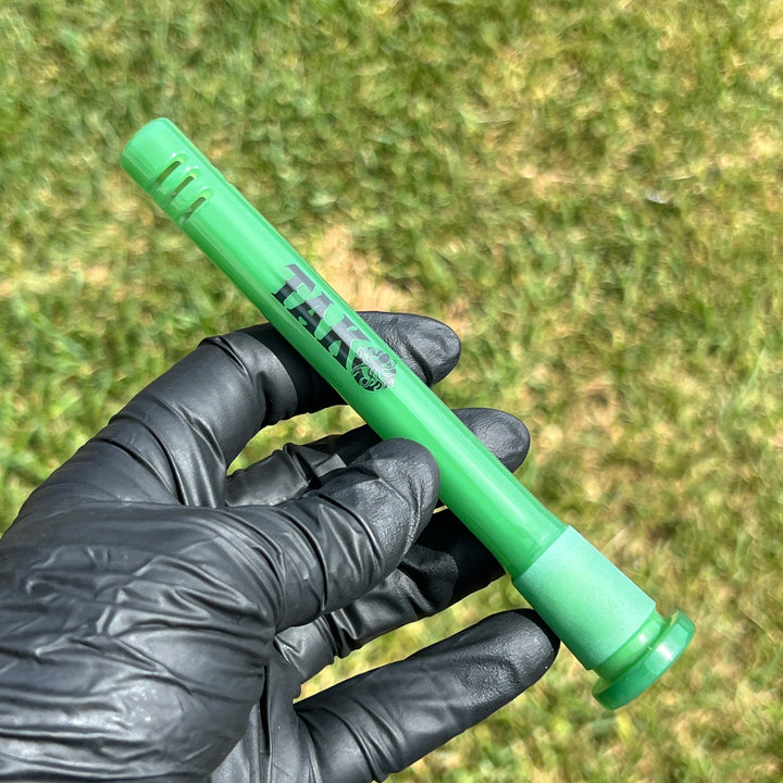 14mm Jade Green Tako Logo Downstem Accessory Tako Glass