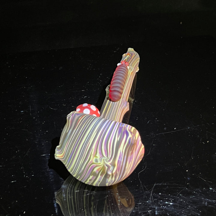 Wood Grain Caterpillar Gandalf Pipe Glass Pipe Wazoo Glass   