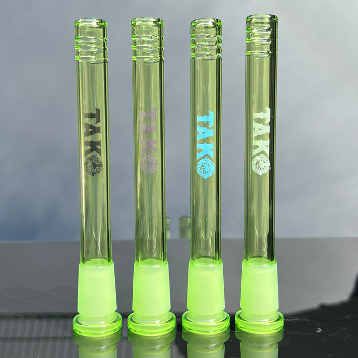 14mm Lime Green Tako Logo Downstem Accessory Tako Glass