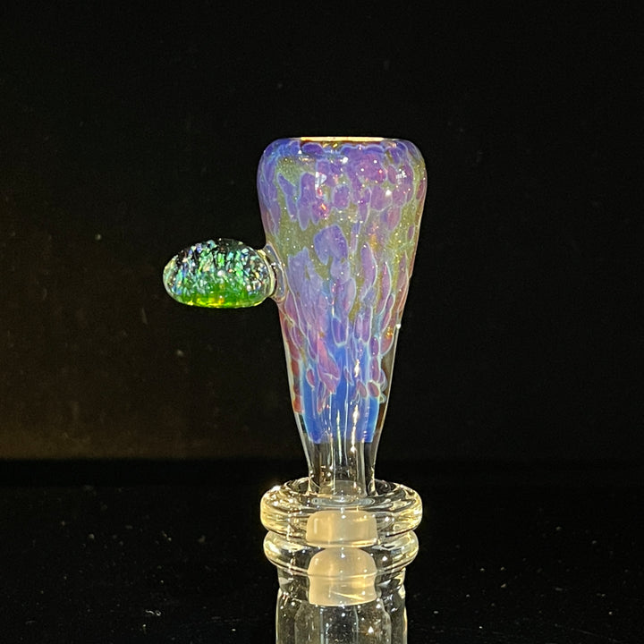 14mm Purple Ghost Pullslide With Crushed Opal Marble Accessory Tako Glass   