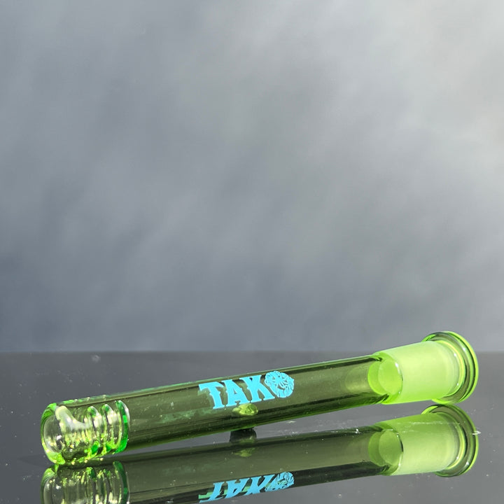 14mm Lime Green Tako Logo Downstem Accessory Tako Glass