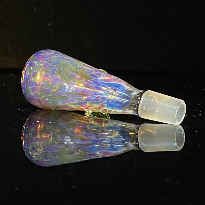 14mm Purple Ghost Pullslide With Crushed Opal Marble Accessory Tako Glass   