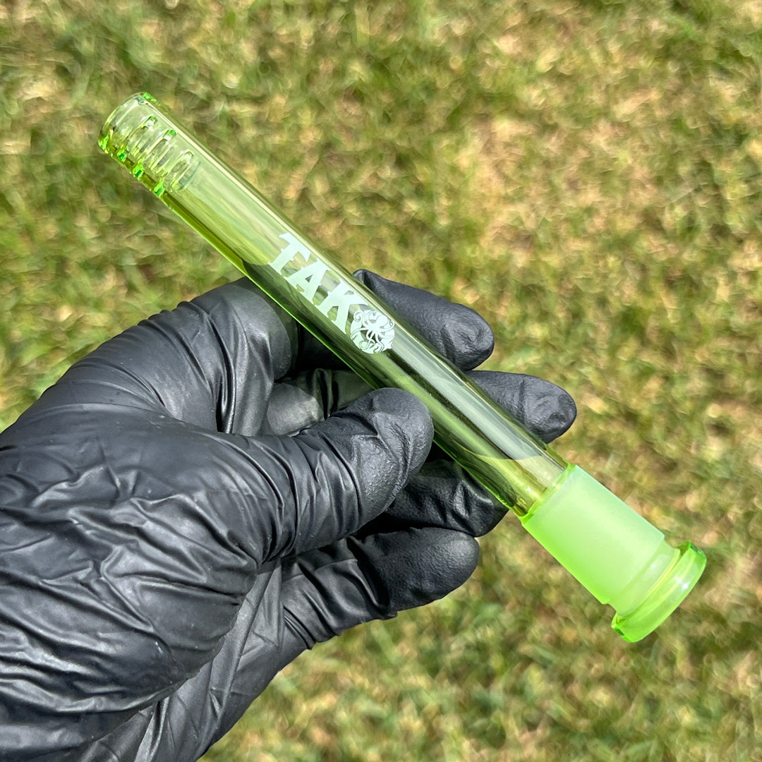 14mm Lime Green Tako Logo Downstem Accessory Tako Glass