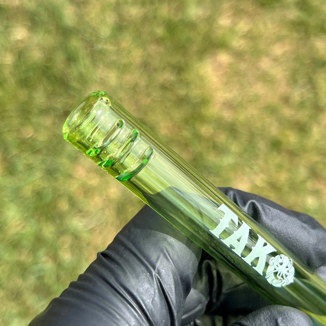 14mm Lime Green Tako Logo Downstem Accessory Tako Glass