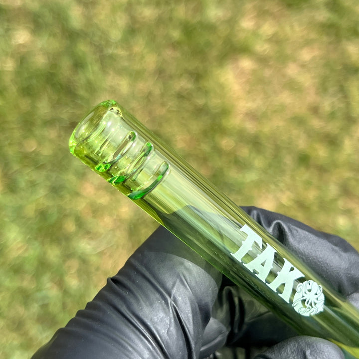 14mm Lime Green Tako Logo Downstem Accessory Tako Glass