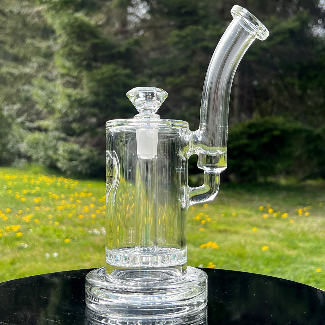 65mm Single Ratchet Bubbler Glass Pipe C2 Custom Creations   