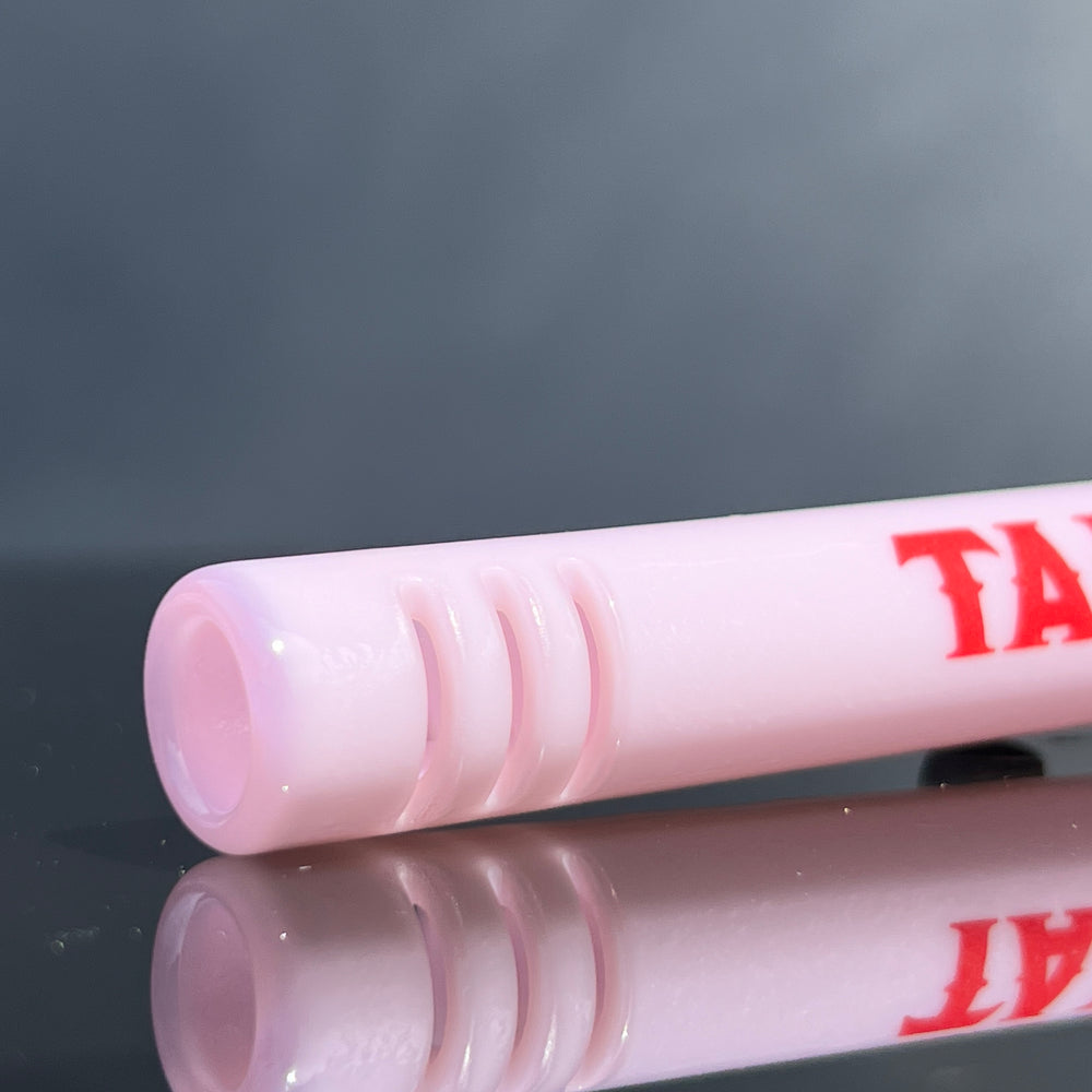 14mm Milky Pink Tako Logo Downstem Accessory Tako Glass