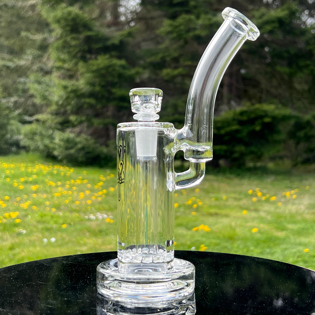 45mm Single Ratchet Bubbler Glass Pipe C2 Custom Creations   