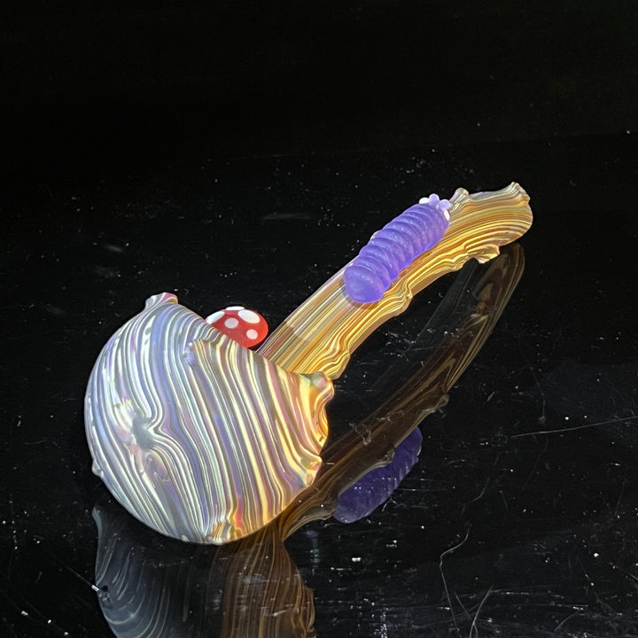 Woodgrain Caterpillar Gandalf Pipe Glass Pipe Wazoo Glass   