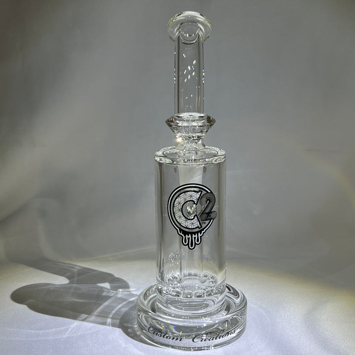 50mm Ratchet Bubbler Glass Pipe C2 Custom Creations   