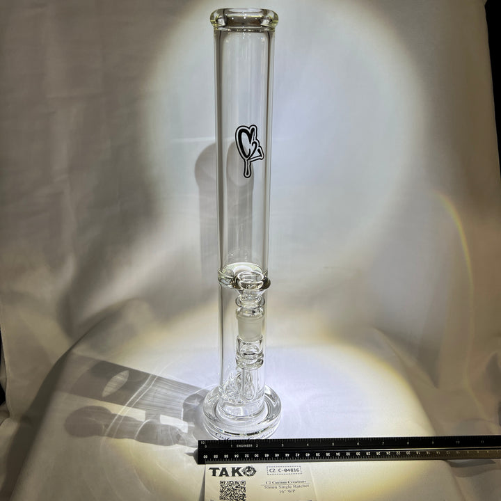 50mm Single Ratchet 16" WP Glass Pipe C2 Custom Creations   