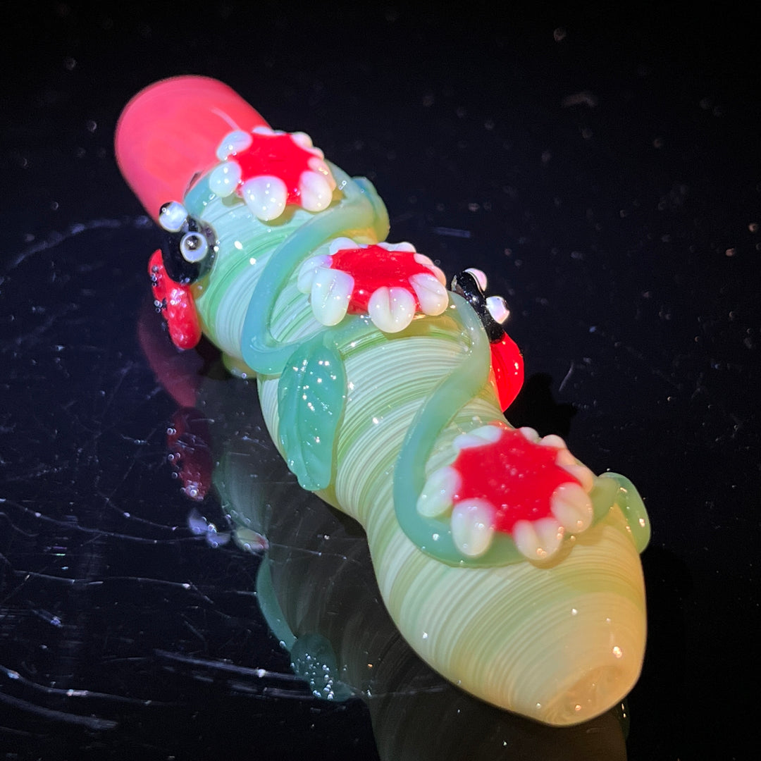 Ladybug Chillum Glass Pipe TG   