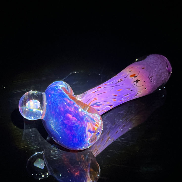 Purple Magic Opal Marble Pipe Glass Pipe Beezy Glass   