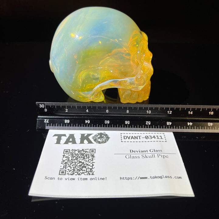 Glass Skull Pipe Glass Pipe Deviant Glass   